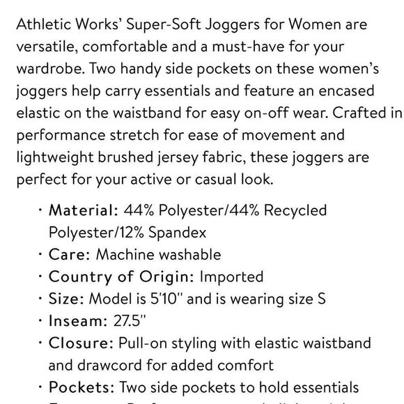 Women’s Lightweight Joggers with Pockets Plus Size - Picture 5 of 5